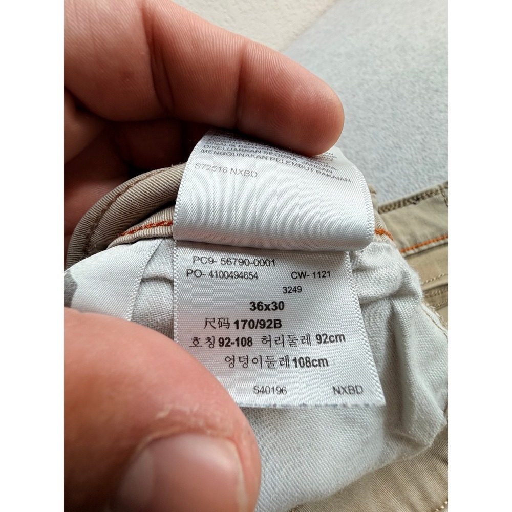 Dockers Straight Fit Khaki Tan Pants Mens 36x30 56790-0001 Casual Twill Trousers - Picture 8 of 10